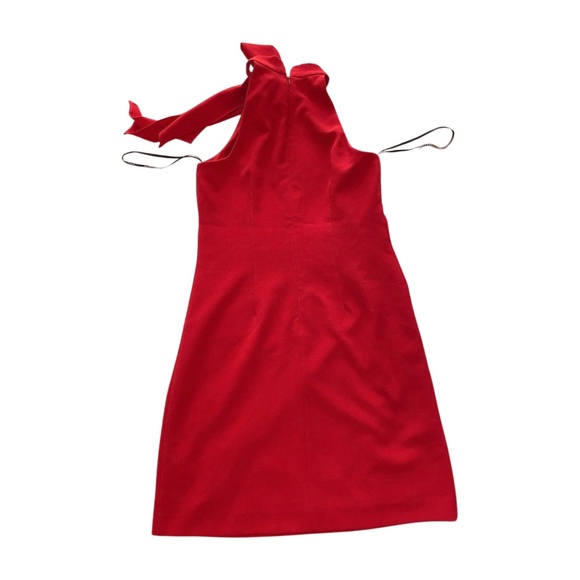 Vince Camuto Red Sleeveless Bow-Neck Shift Dress – Size 2 - Picture 3 of 5
